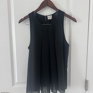 Paper Crane Black Sleeveless Blouse